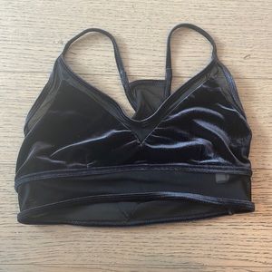 ALO velvet sports bralette